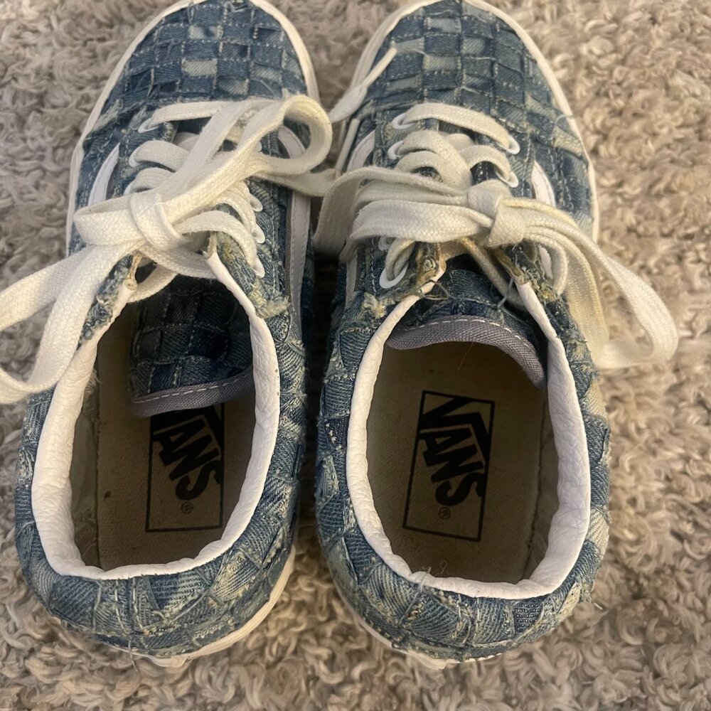 Vans Old Skool Platform Patchwork Denim Sneakers … - image 5